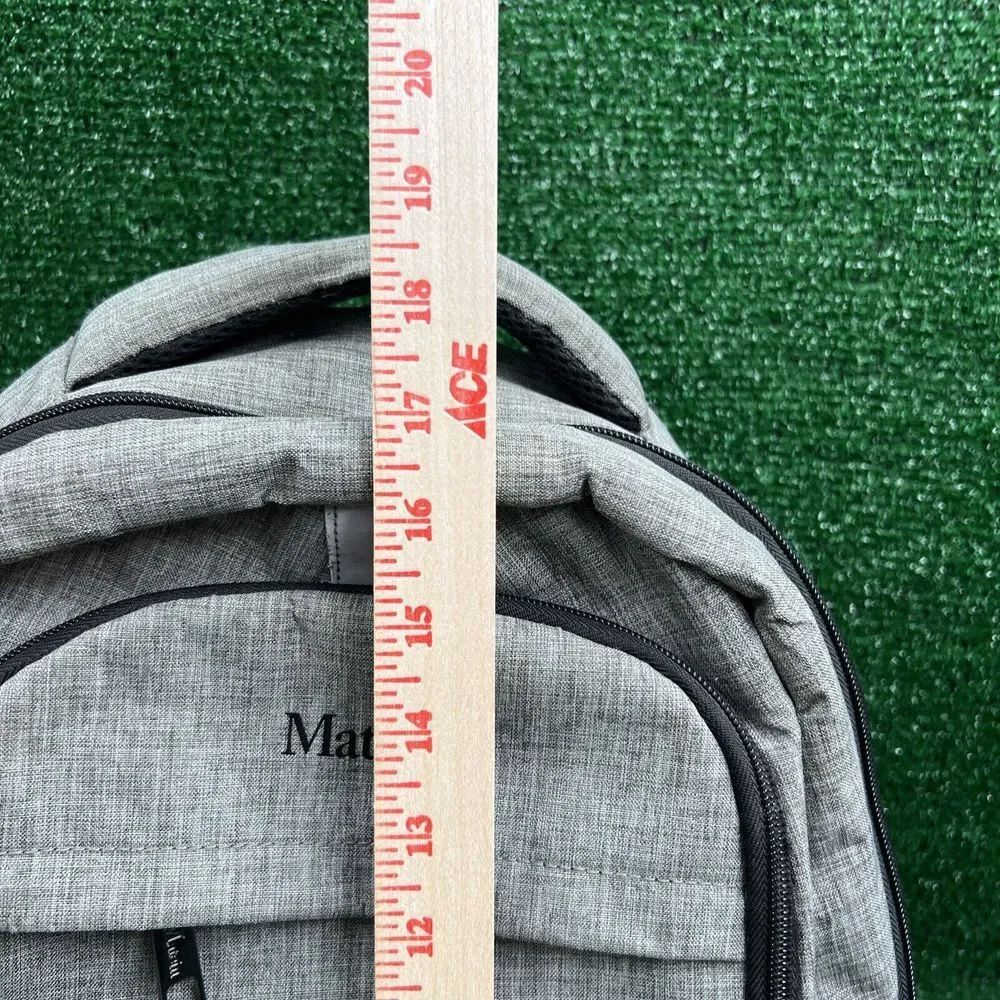 Matein Travel Laptop Backpack 17 inch Business Flight Approved Carry On‎ Gray
